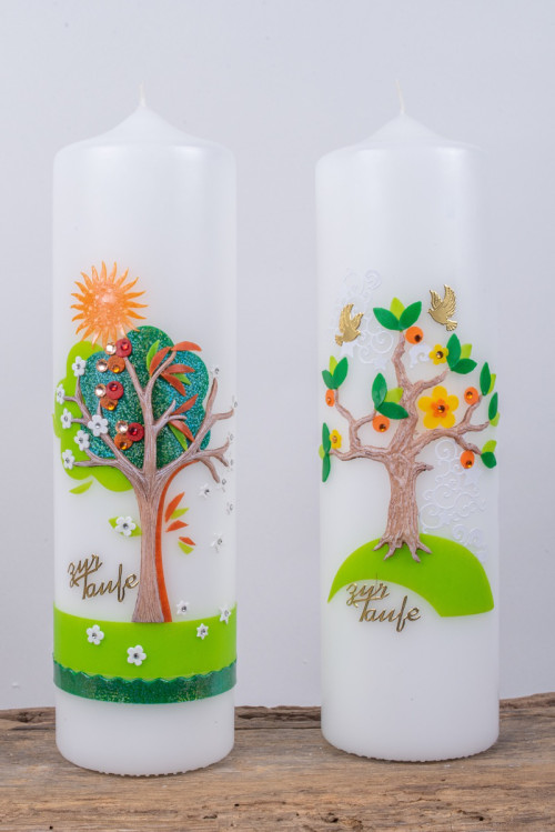 Holzbildhauer Boegemann Taufkerzen