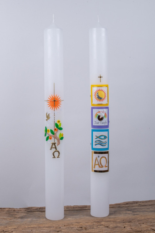 Holzbildhauer Boegemann Taufkerzen