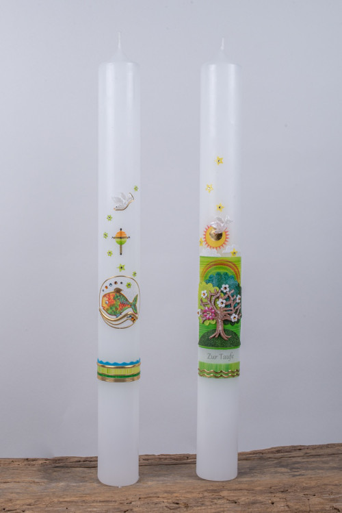 Holzbildhauer Boegemann Taufkerzen