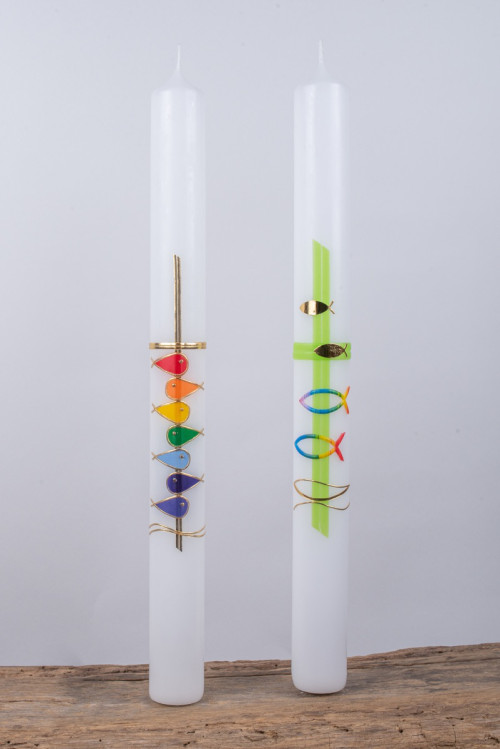 Holzbildhauer Boegemann Taufkerzen